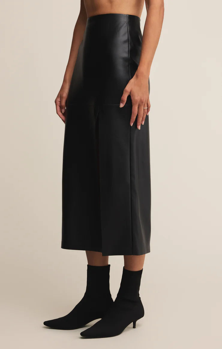 Metropolitan Leather Skirt