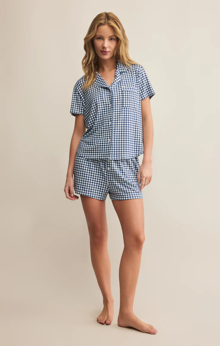 Maddie Gingham Short