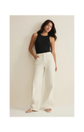 Remi High Rise Bowed Wide Leg Jean