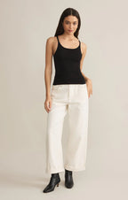 Second Skin Racer Tank-Black