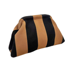 Compact Urban Chic Stripe Clutch Pouch