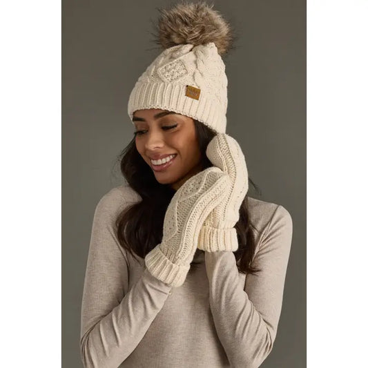 Cable Knit Mittens