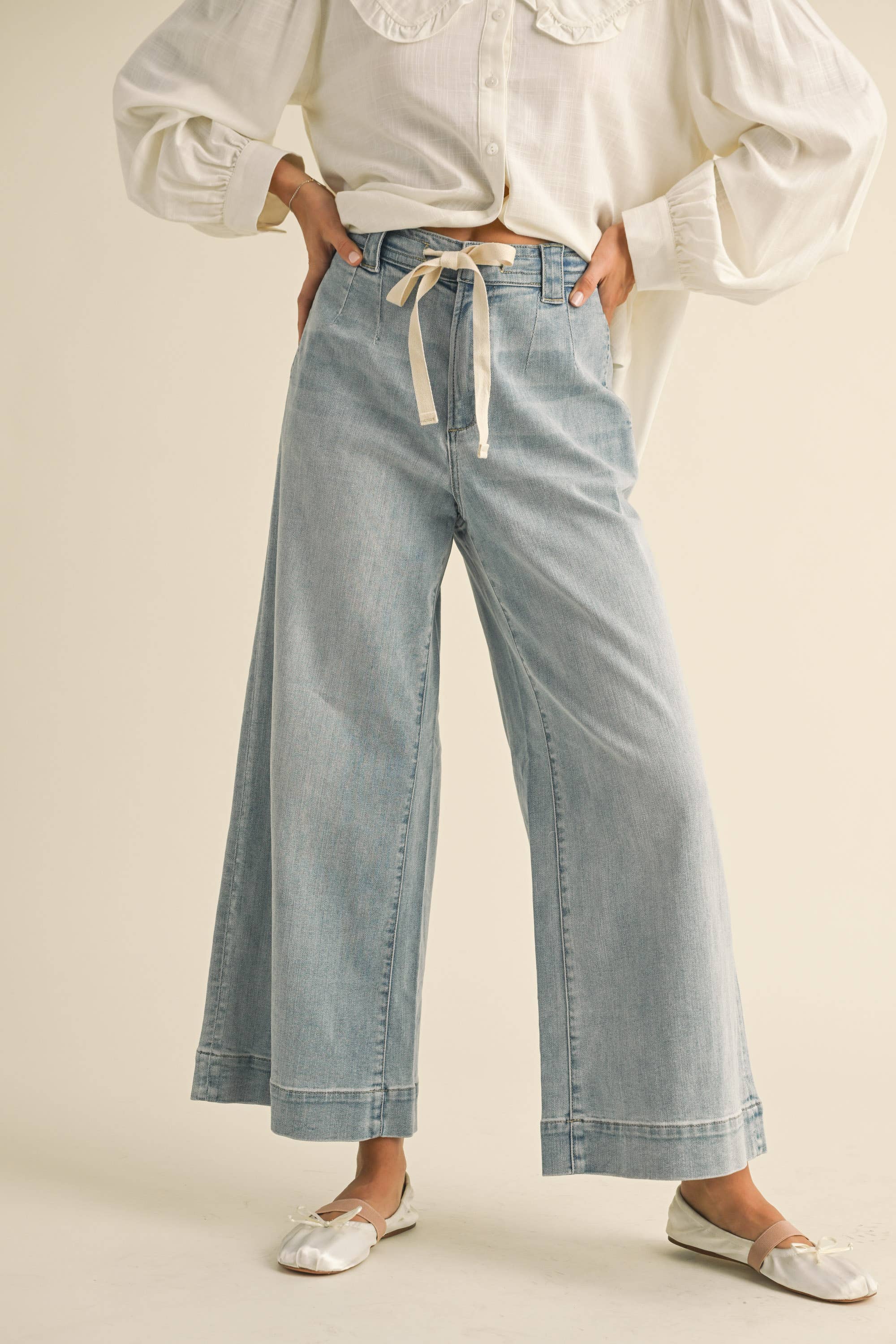 Tie Front Denim