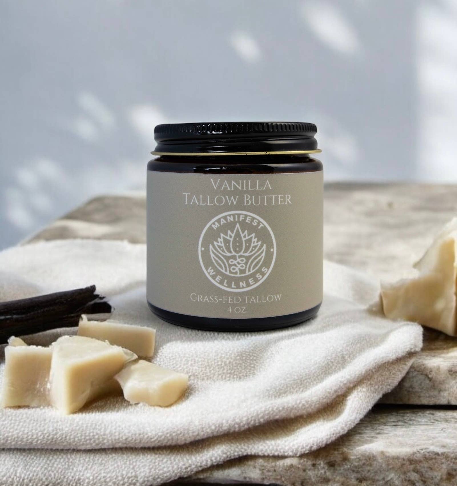 Vanilla Tallow Butter, Grass-fed