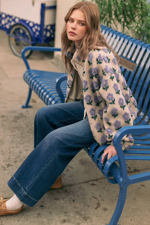 Floral Sherpa Jacket