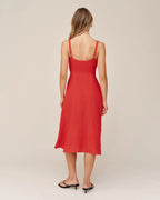 Apron Midi Dress - Scarlett