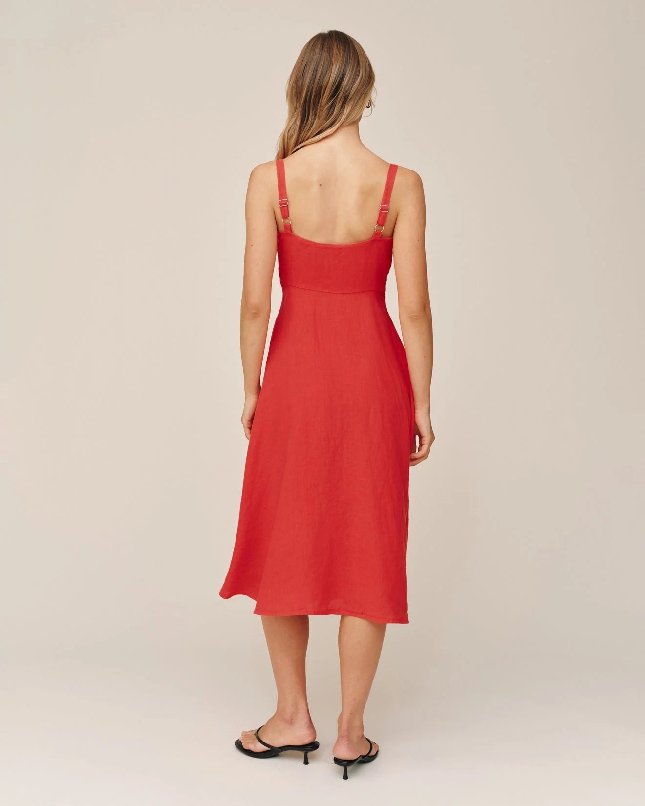 Apron Midi Dress - Scarlett