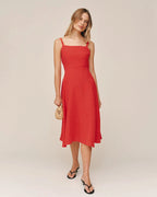 Apron Midi Dress - Scarlett
