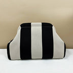 Compact Urban Chic Stripe Clutch Pouch