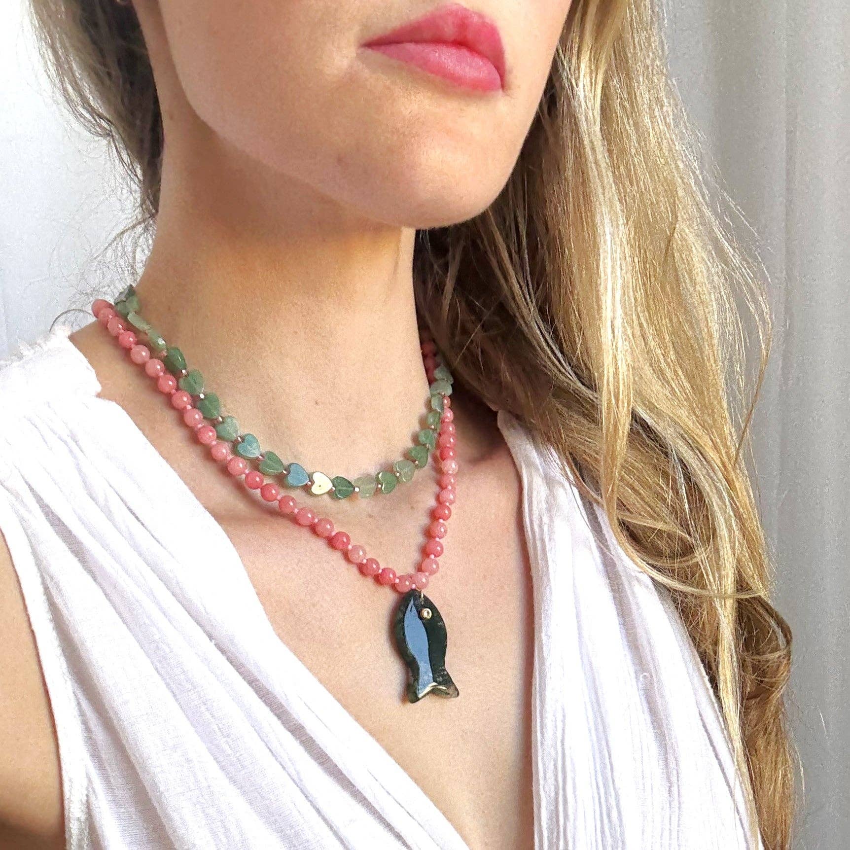 Calla Beaded Necklace - Playful Trendy Handmade Jewelry