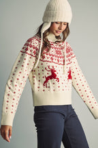 Classic Nordic Reindeer Sweater