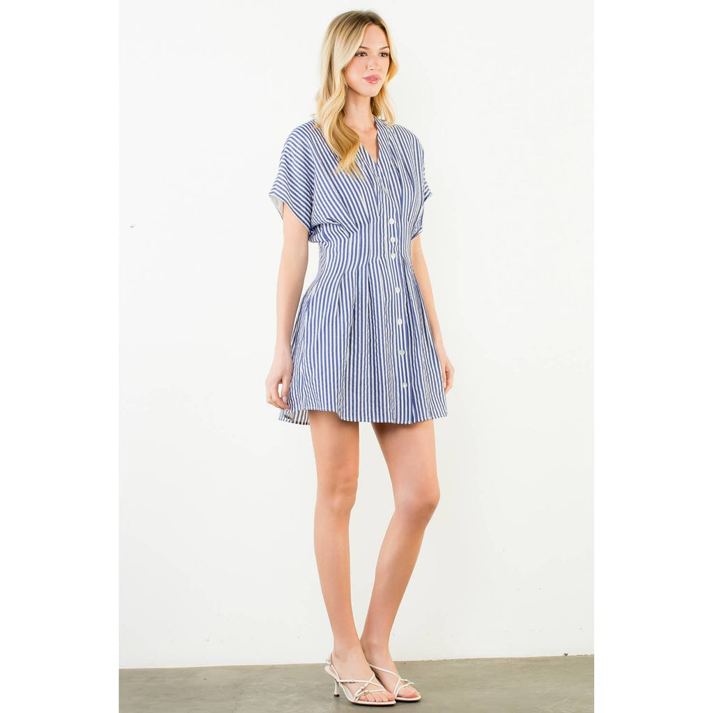Striped Button Down Dress