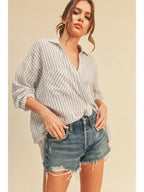 Striped Button Down Shirt