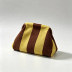 Compact Urban Chic Stripe Clutch Pouch