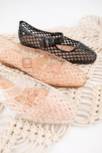 Woven Jelly Mary Jane Flats