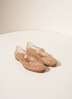Woven Jelly Mary Jane Flats
