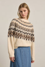 Nordic Pattern Knit Sweater