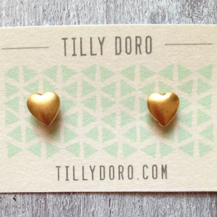 Heart Stud Earrings