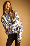 Floral Sherpa Jacket