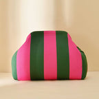 Compact Urban Chic Stripe Clutch Pouch