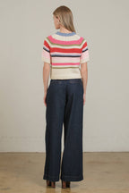 Chunky Knit Short Sleeve Sweater