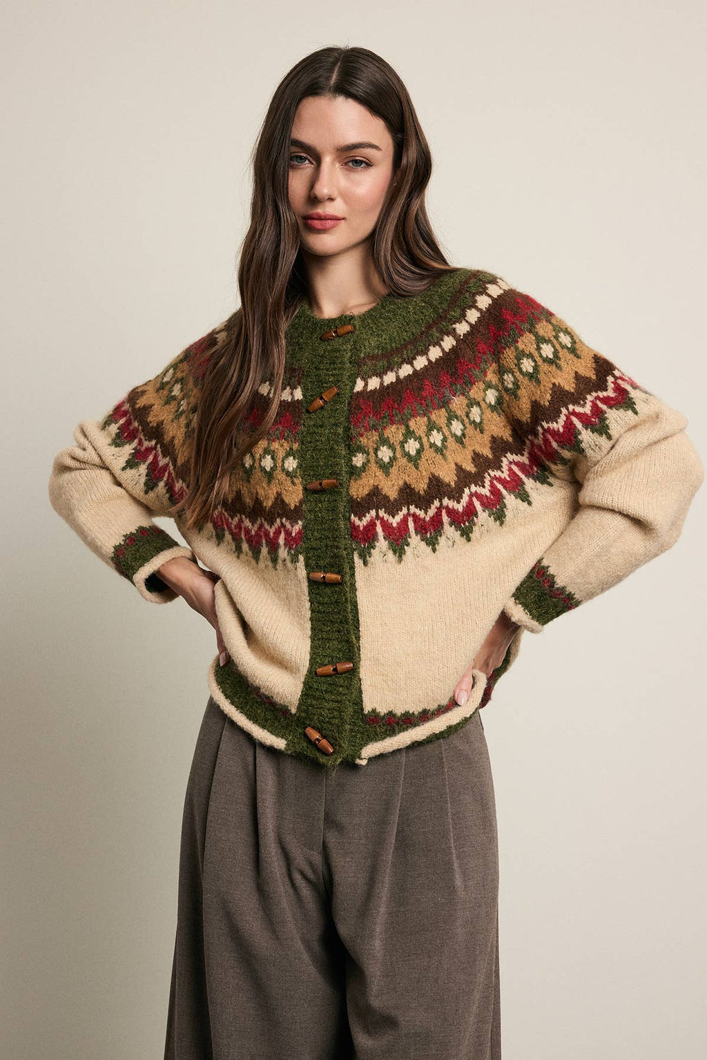 Nordic Fair Isle Cardigan