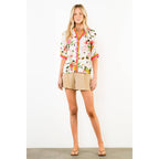 Short Sleeve Floral Top