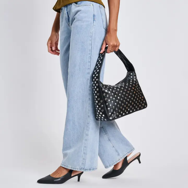 Rebel Studded Shoulder Bag