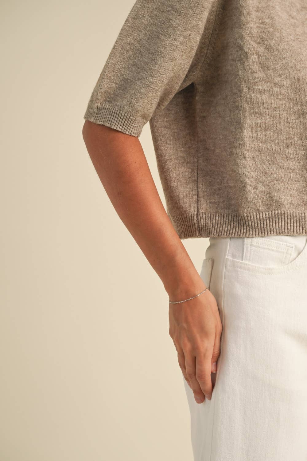 Maribel Shortsleeve Sweater Top