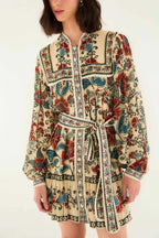 Sand Francesca Mini Dress