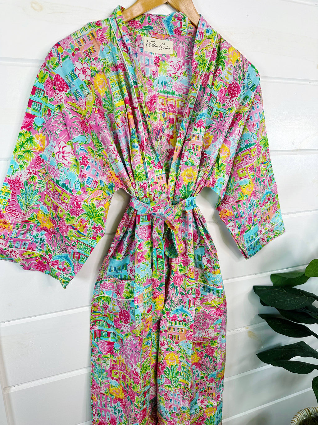 Tropical Town Kimono Robe