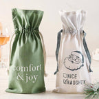 Santa Wine Bag