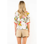 Short Sleeve Floral Top