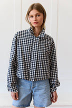 Gingham Zip Jacket