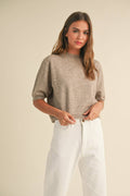 Maribel Shortsleeve Sweater Top