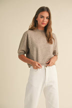 Maribel Shortsleeve Sweater Top