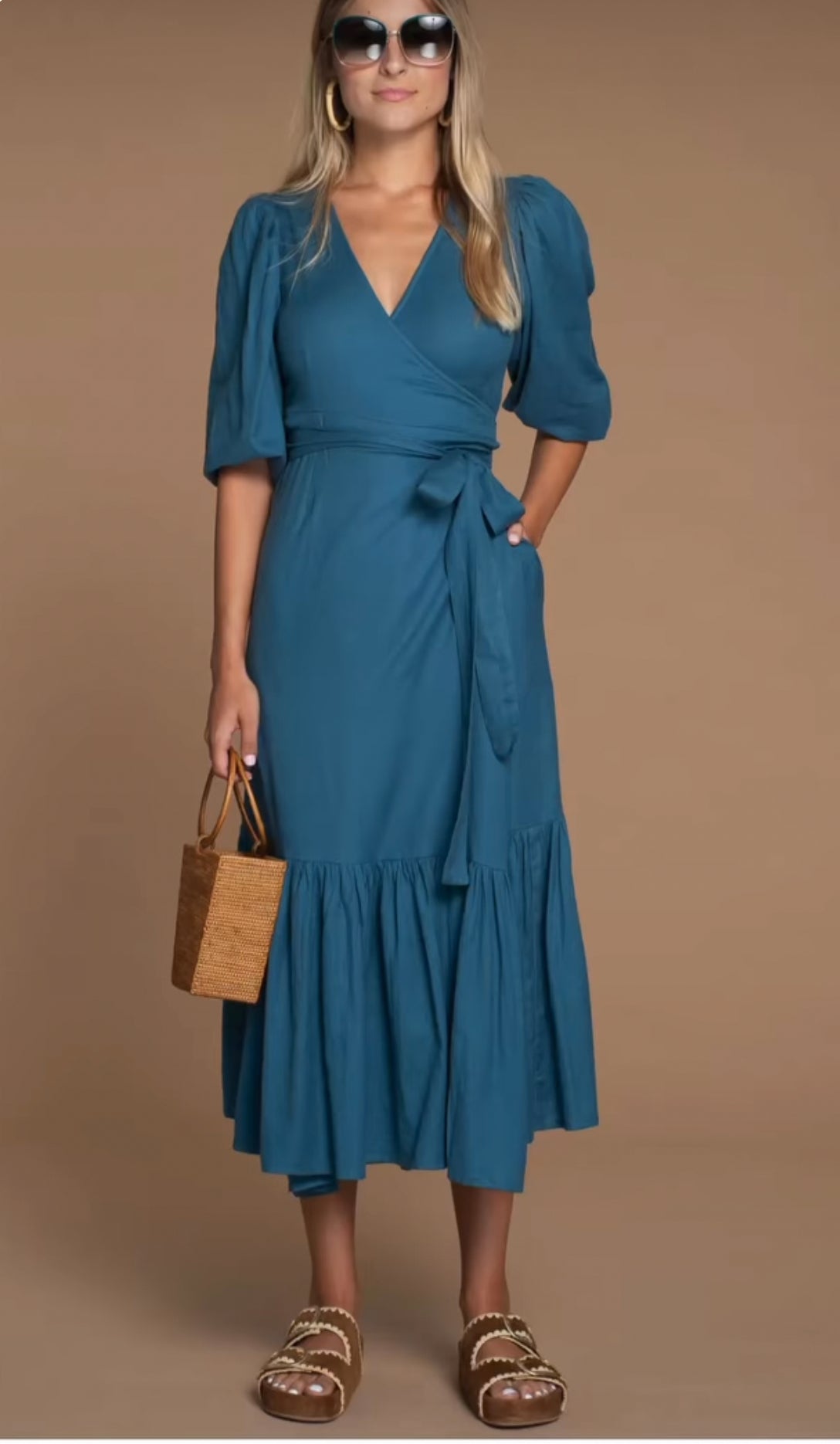 Claire Dress - Batik Blue