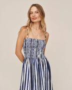 Smocked Midi Dress - Painted Tides