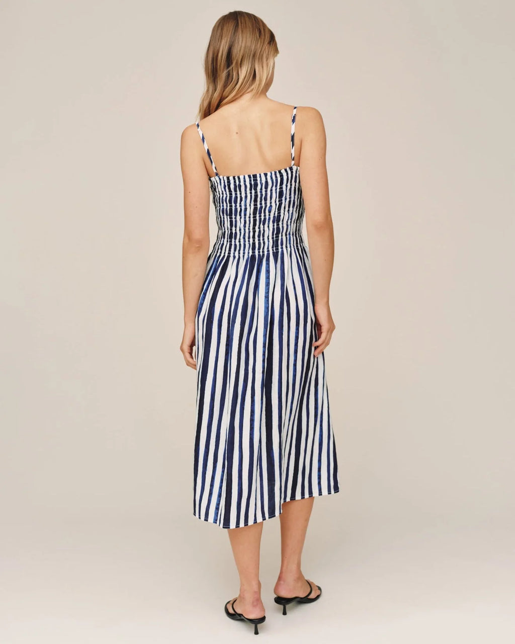 Smocked Midi Dress - Painted Tides