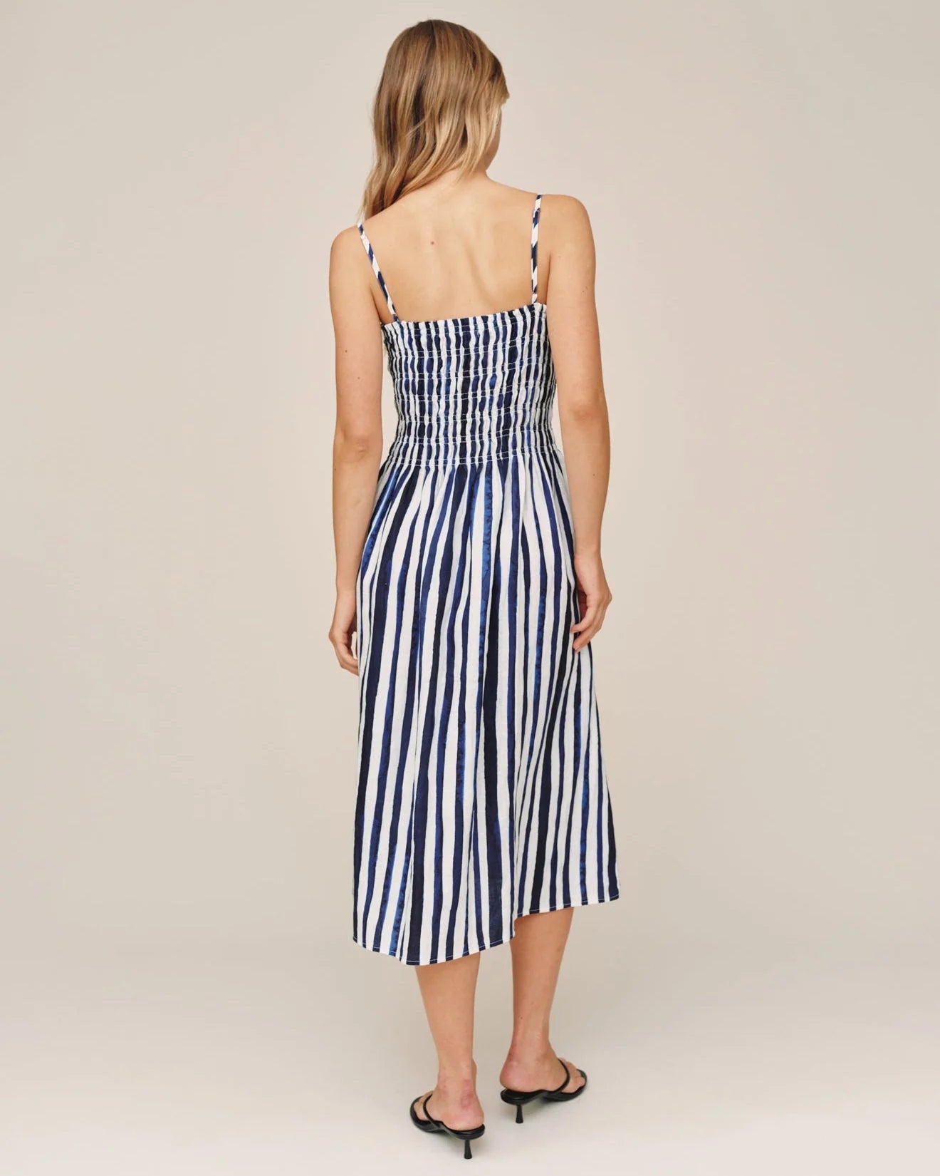 Smocked Midi Dress - Painted Tides