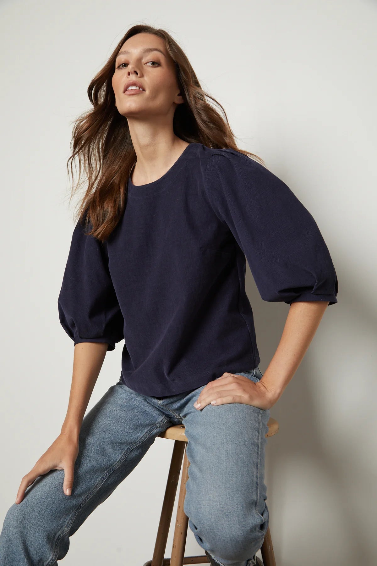 Tarah Corduroy Top - Night