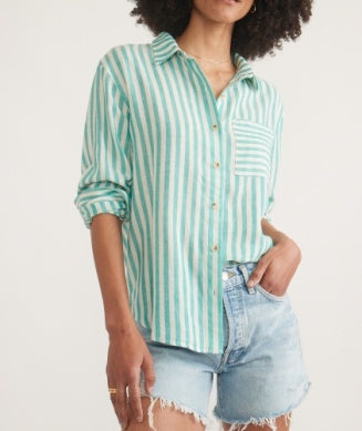 Abbey Linen Button Down