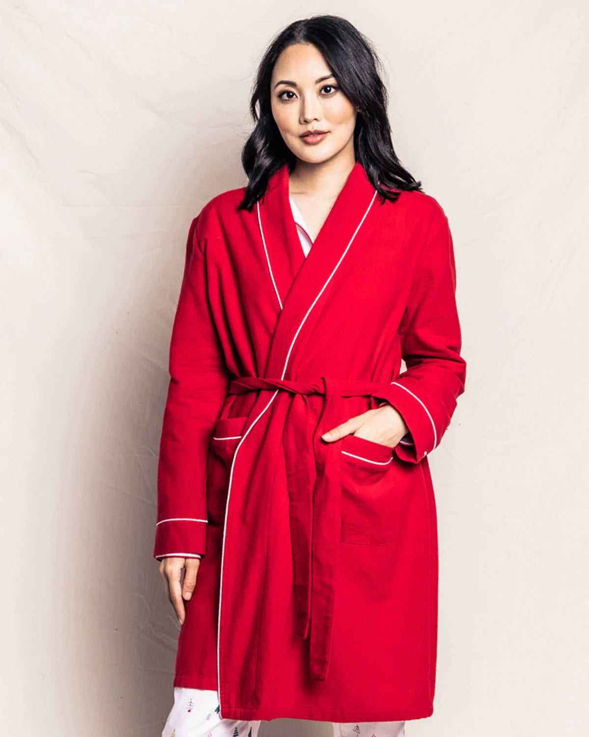 Red Flannel Robe – Strand the Boutique