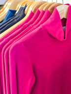 Kaylie Mock Neck Top - Jewel