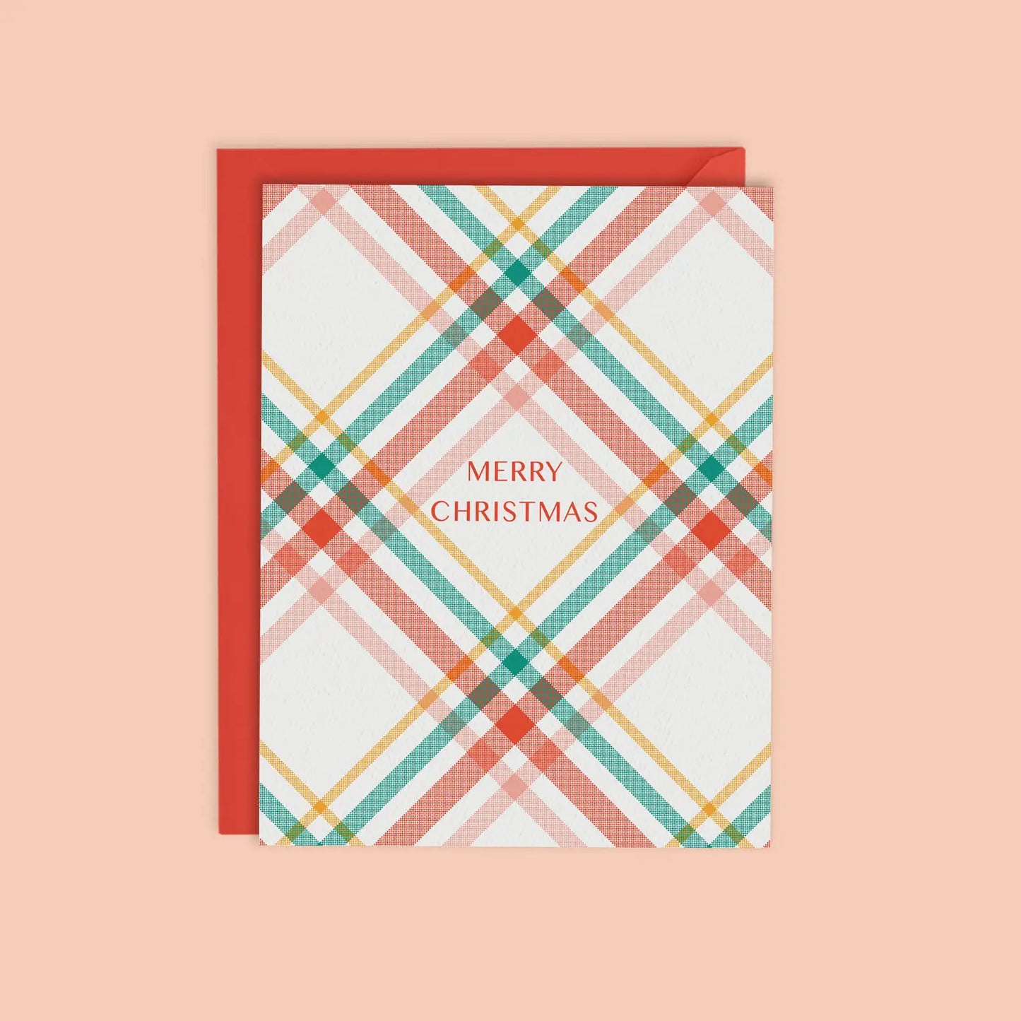 Christmas Plaid Merry Christmas Card