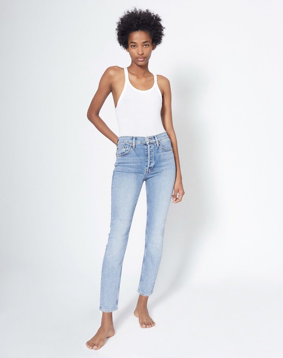 Comfort Stretch High Rise Ankle Crop - RE/DONE