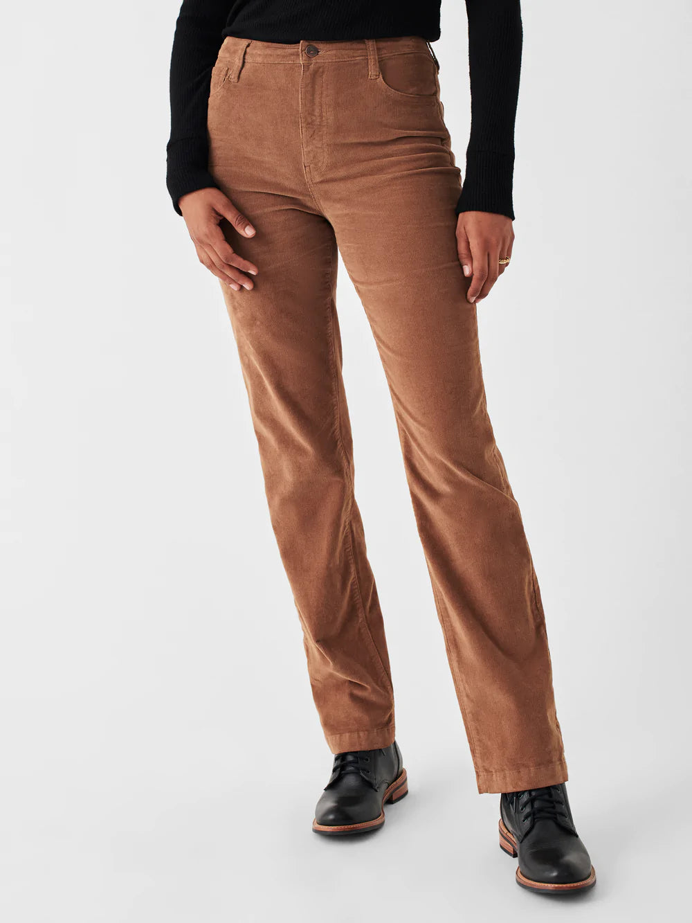 Stretch Cord Julianne Pant- Cord Brown